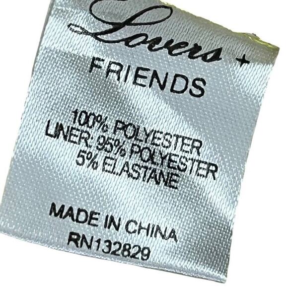 Lovers + Friends Bellini Yellow Lace Crochet Whimsigoth Fairy Dress Stretch M - Picture 16 of 16